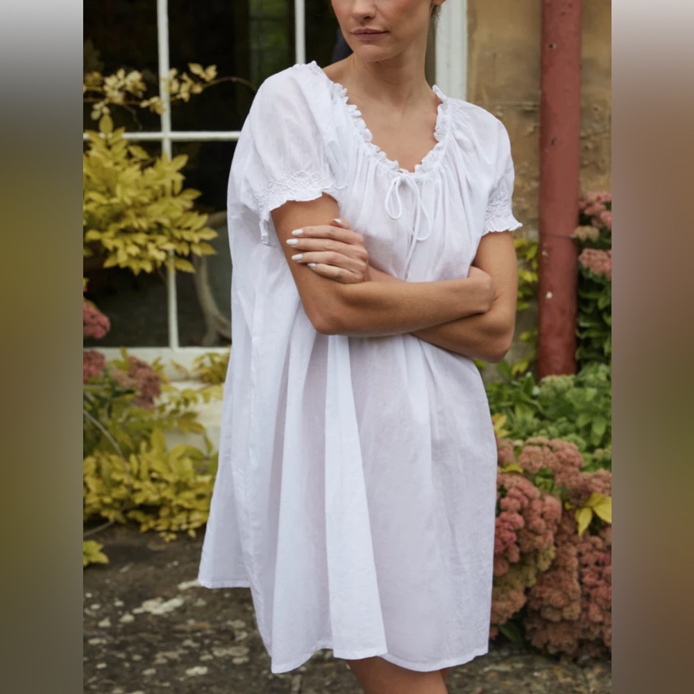 IF ONLY IF Clover Cotton Voile Nightdress Size XS